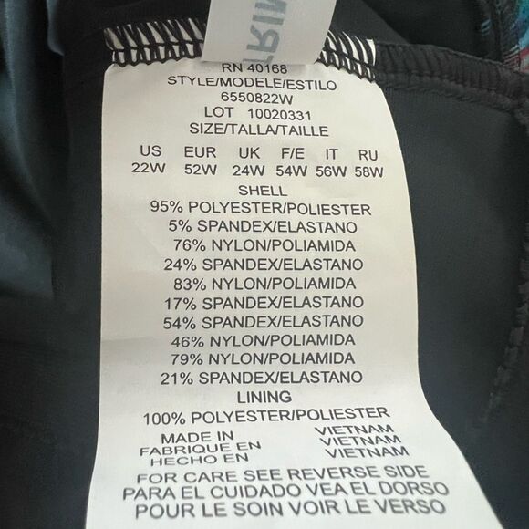 Trimshaper Farrah Swim Romper Plus- Size 22W - Picture 12 of 12